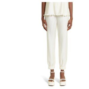 DEREK LAM 10 CROSBY NWT Bayley Pleated Pants Off White Size 10